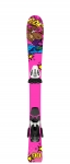 Dětské lyže Spongy růžové + SLR-4,5 