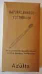 Balení 10-ti zubních kartáčků z bambusu 