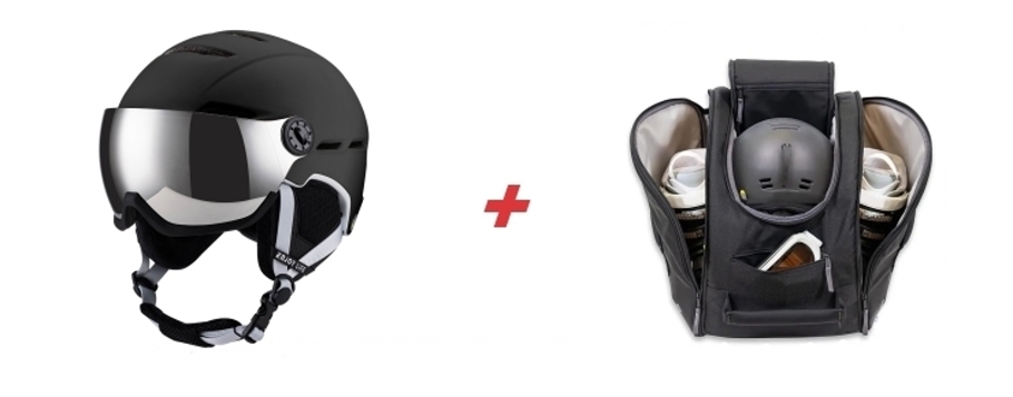 K helmě Enjoy Life + batoh / taška na helmu a lyžáky 